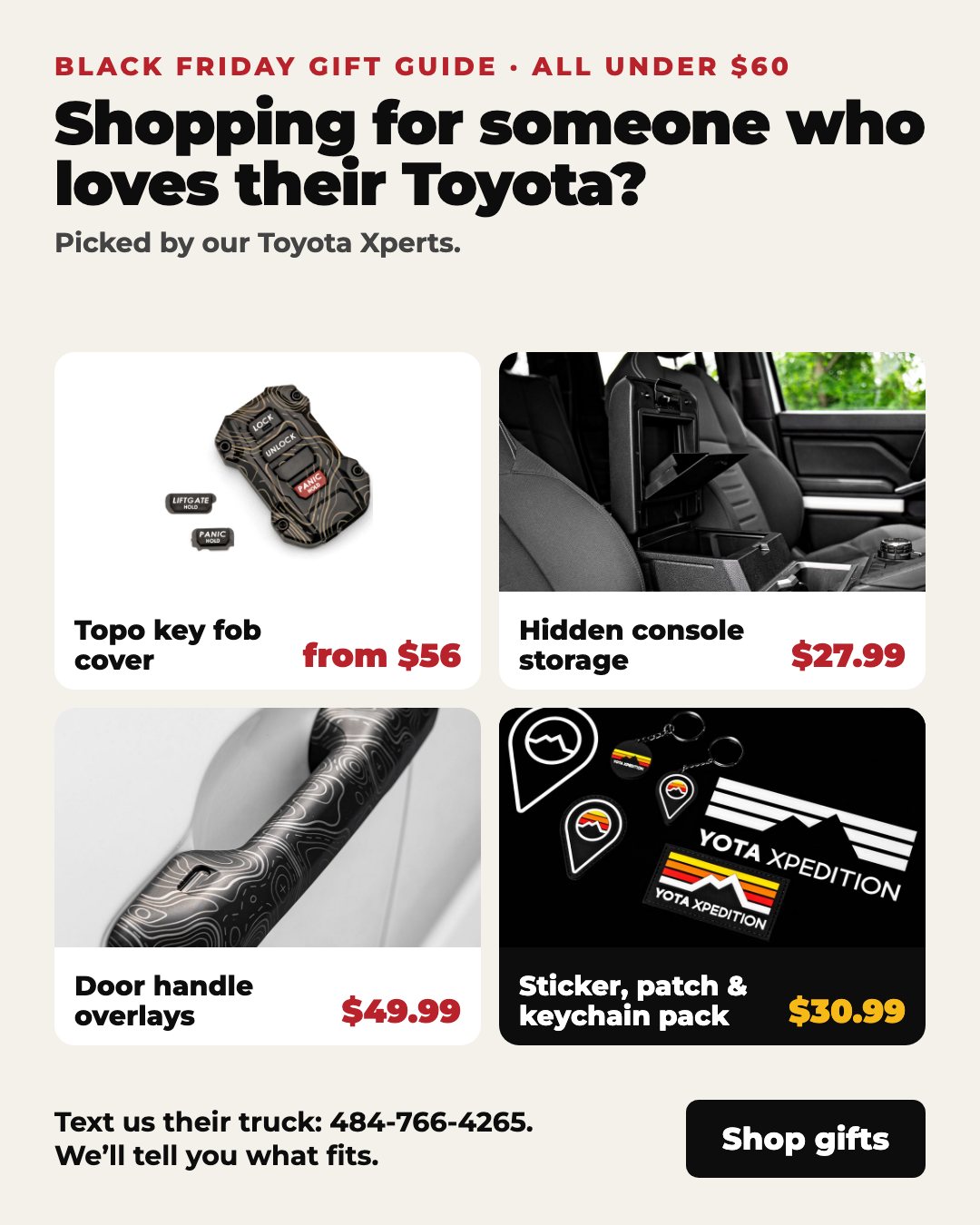 Gift guide ad