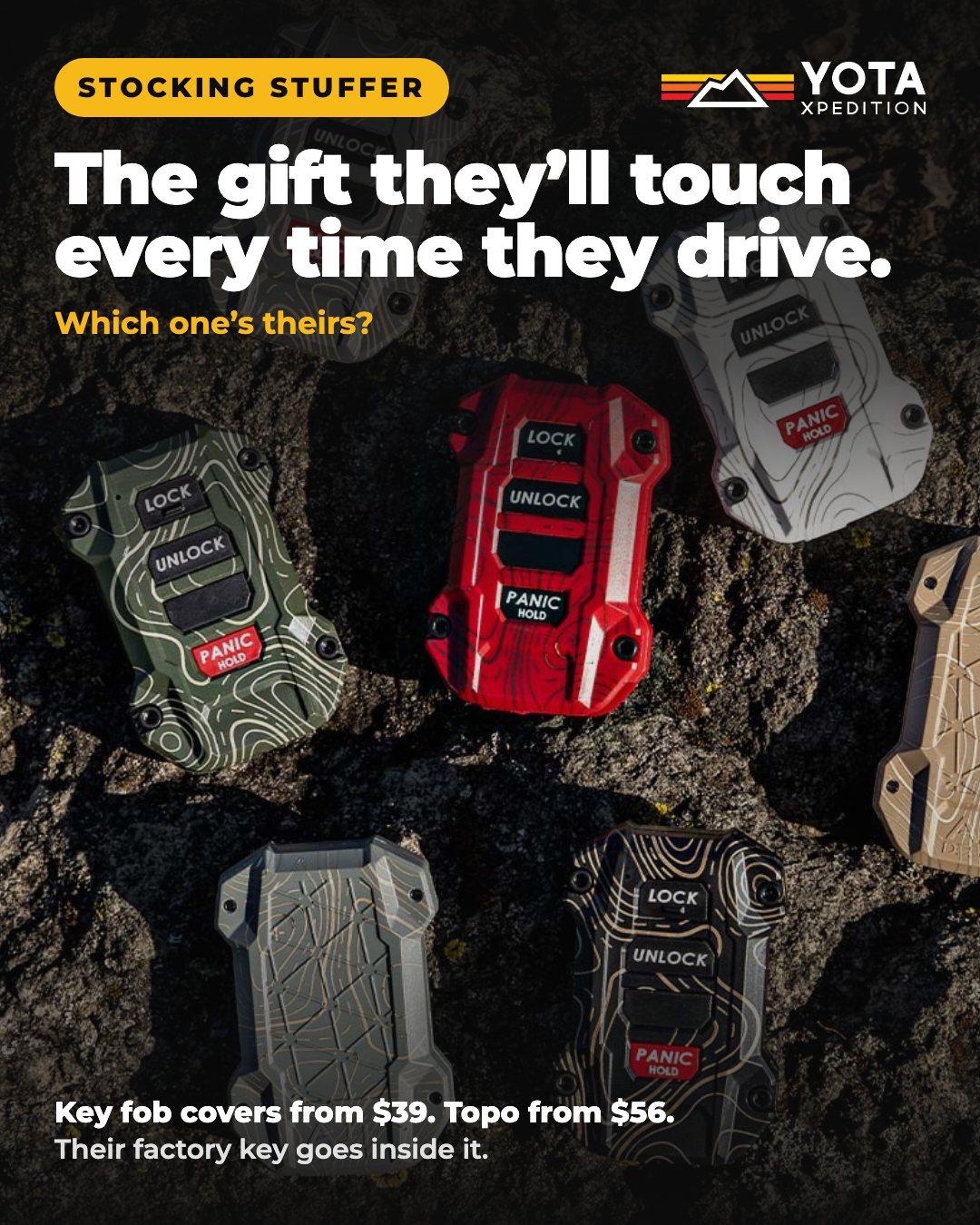 Key fob stocking stuffer ad